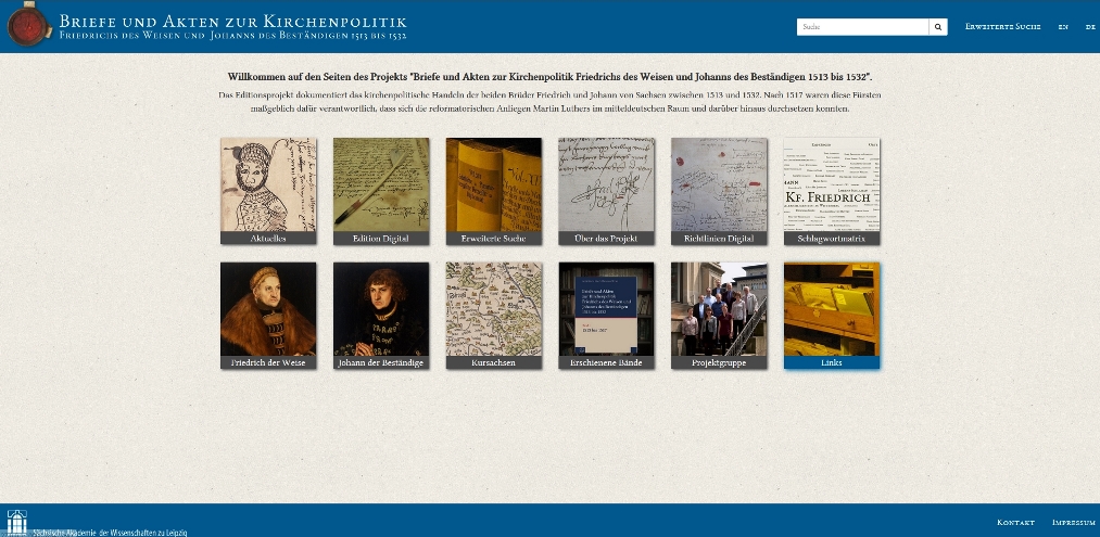 Bild der Startsite